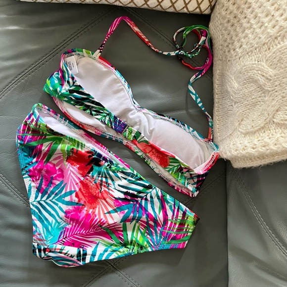 Gorgeous VIBRANT Tropical CATALINA Hipster BIKINI M 8-10 - Picture 2 of 12